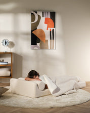 Wigiwama Flipster Barnfåtölj, Cream White - Azalea Home