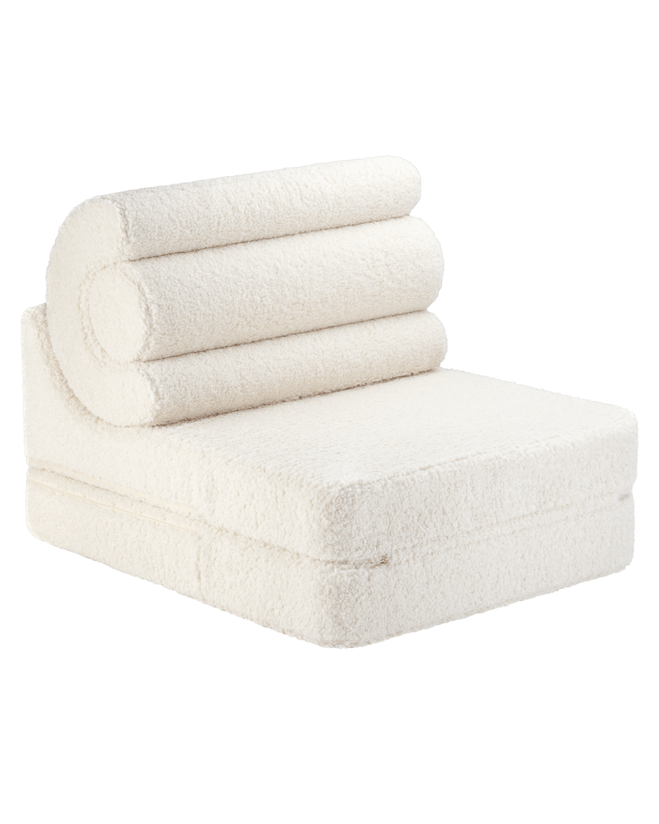 Wigiwama Flipster Barnfåtölj, Cream White - Azalea Home