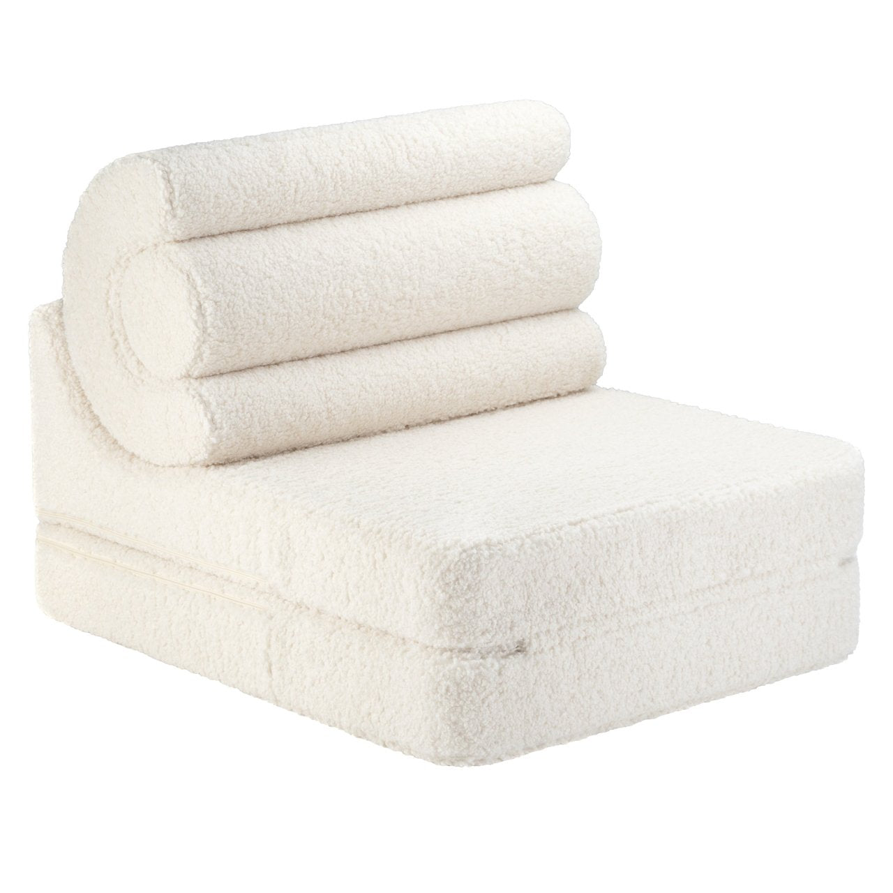 Wigiwama Flipster Barnfåtölj, Cream White - Azalea Home
