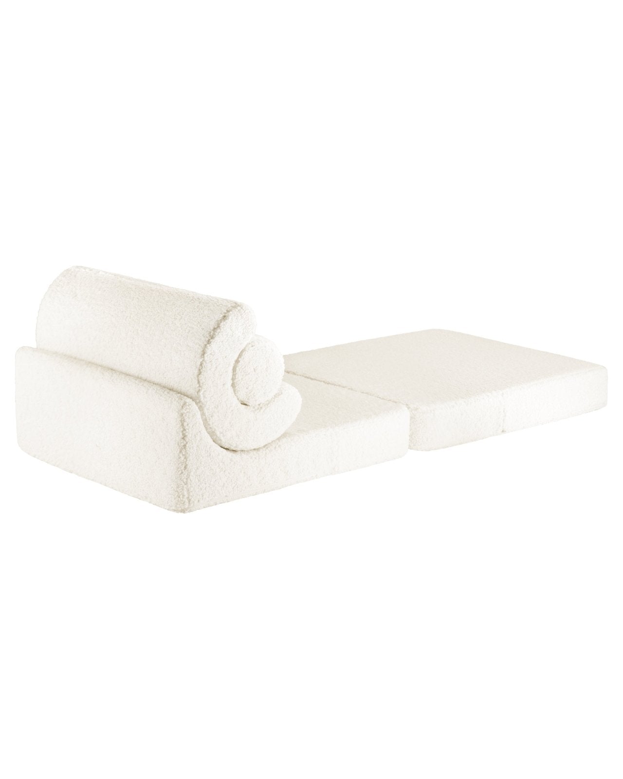 Wigiwama Flipster Barnfåtölj, Cream White - Azalea Home