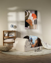 Wigiwama Flipster Barnfåtölj, Cream White - Azalea Home