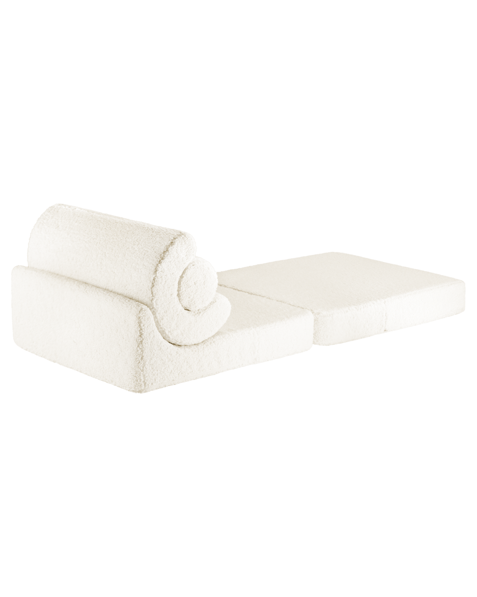 Wigiwama Flipster Barnfåtölj, Cream White - Azalea Home