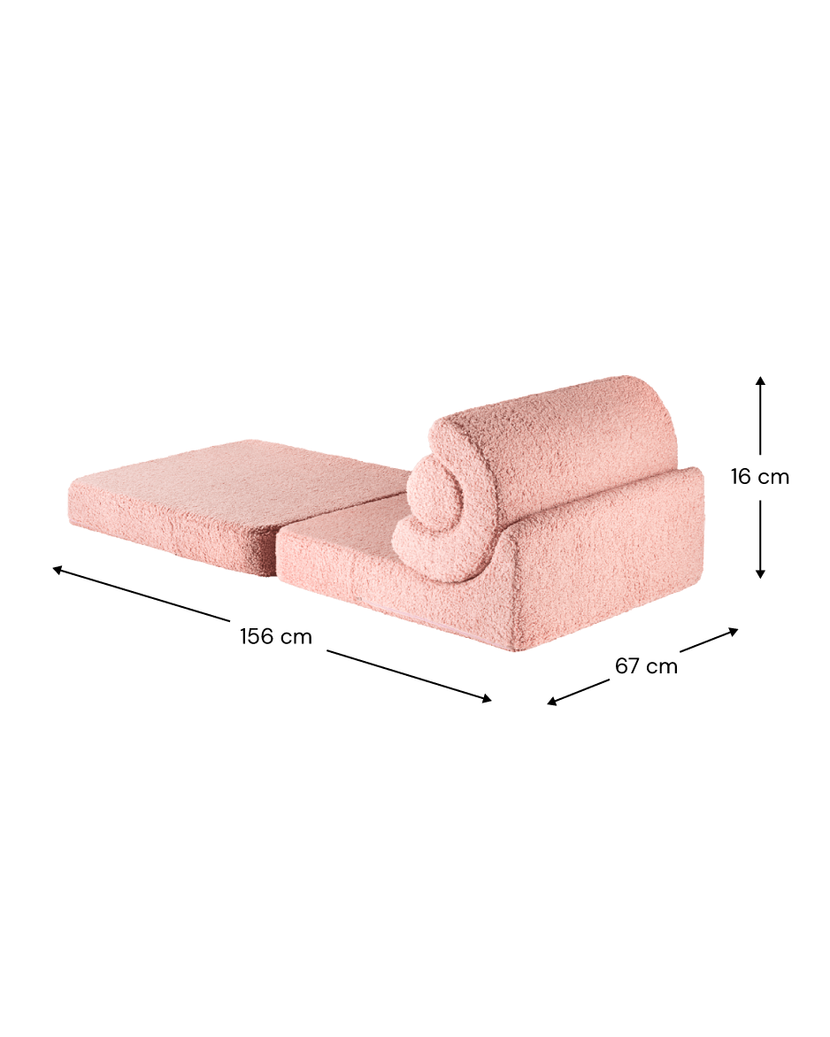 Wigiwama Flipster Barnfåtölj, Guava Pink - Azalea Home