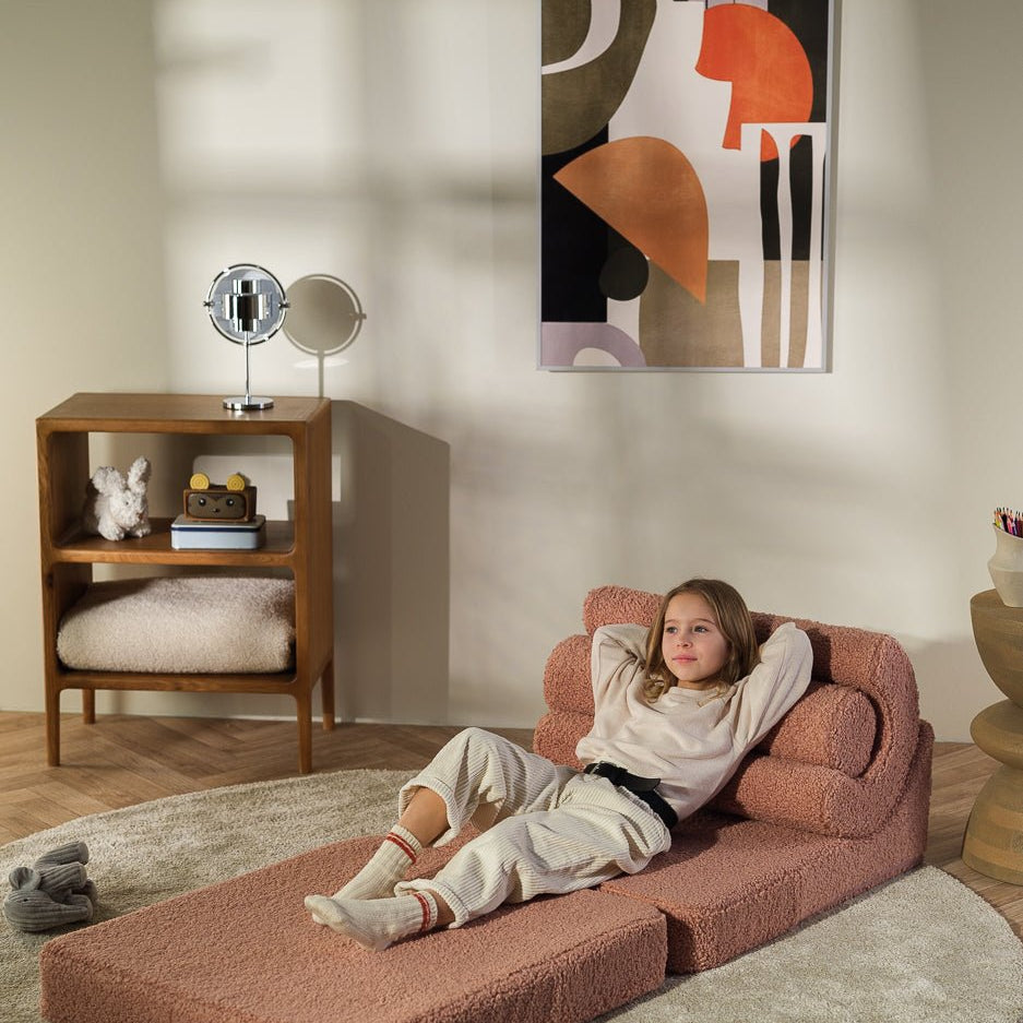 Wigiwama Flipster Barnfåtölj, Guava Pink - Azalea Home