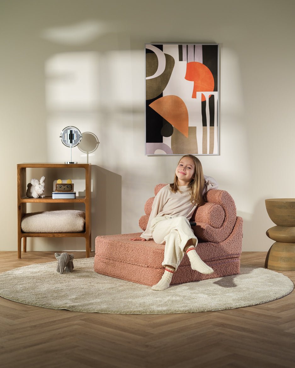 Wigiwama Flipster Barnfåtölj, Guava Pink - Azalea Home