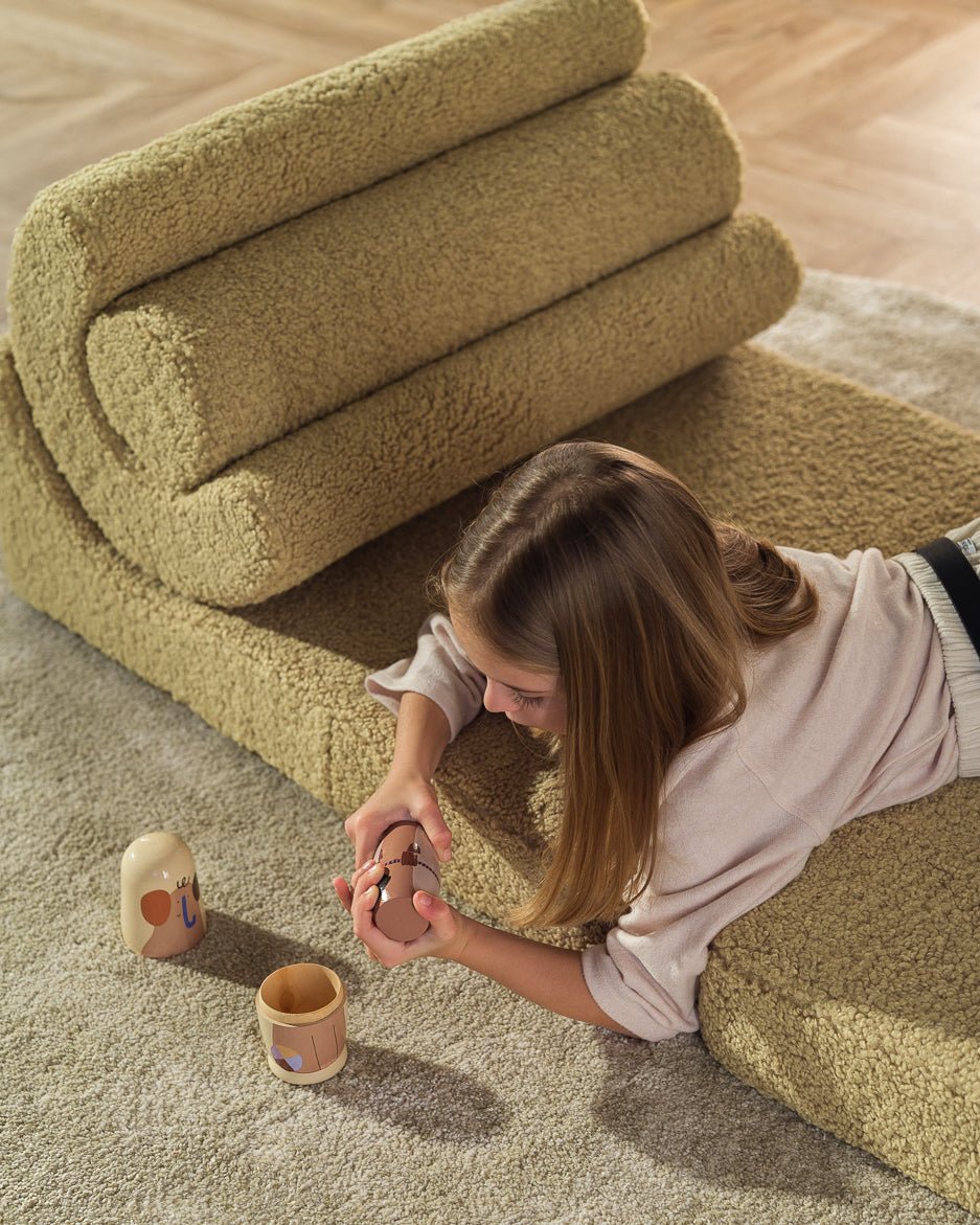 Wigiwama Flipster Barnfåtölj, Matcha - Azalea Home