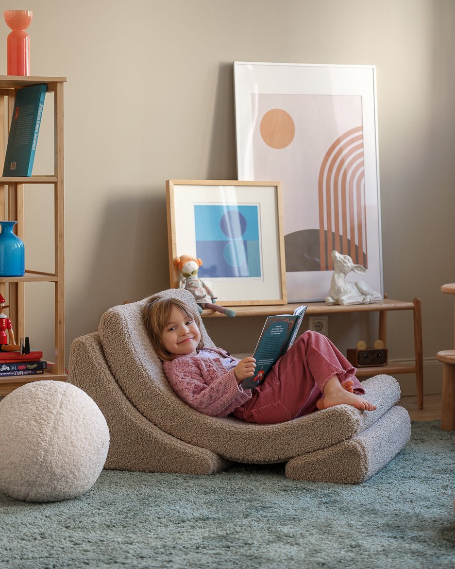 Wigiwama Moon Barnfåtölj, Biscuit - Azalea Home