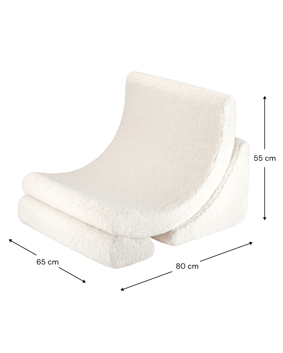 Wigiwama Moon Barnfåtölj, Cream White - Azalea Home