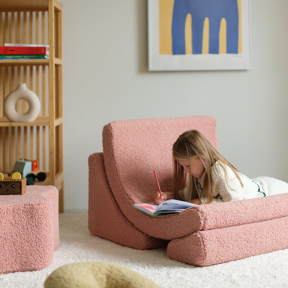 Wigiwama Moon Barnfåtölj, Guava Pink - Azalea Home