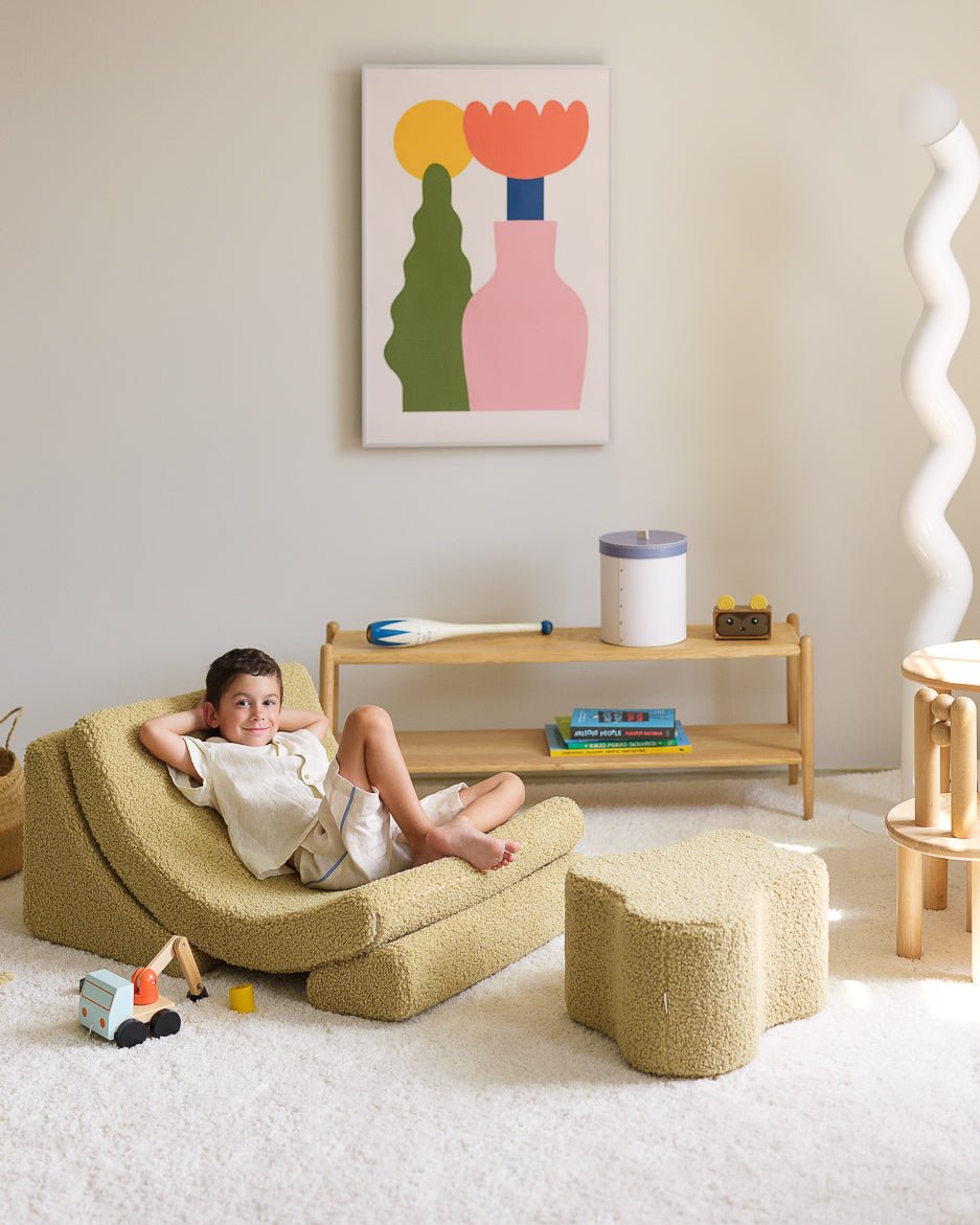 Wigiwama Moon Barnfåtölj, Matcha - Azalea Home
