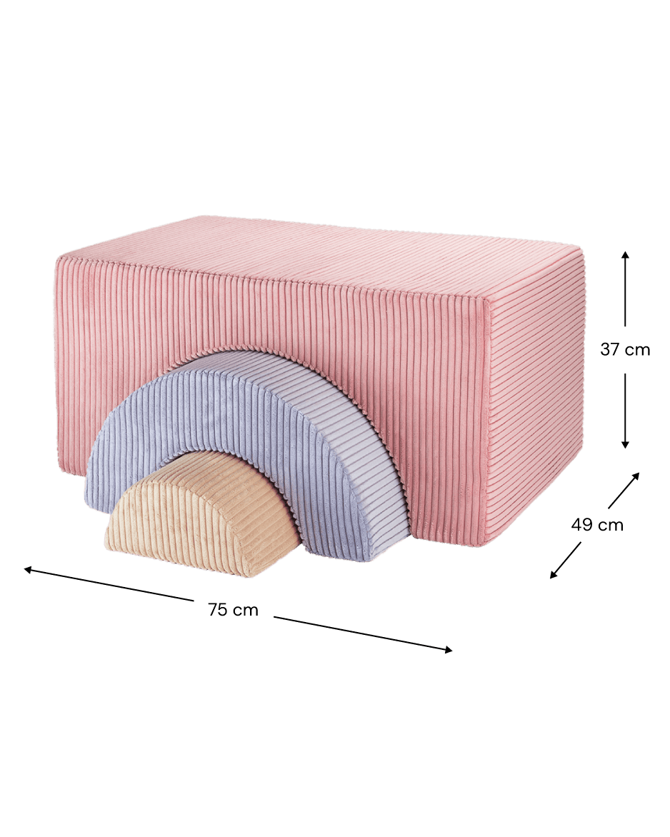Wigiwama Rainbow Lekset, Pink Mousse - Azalea Home