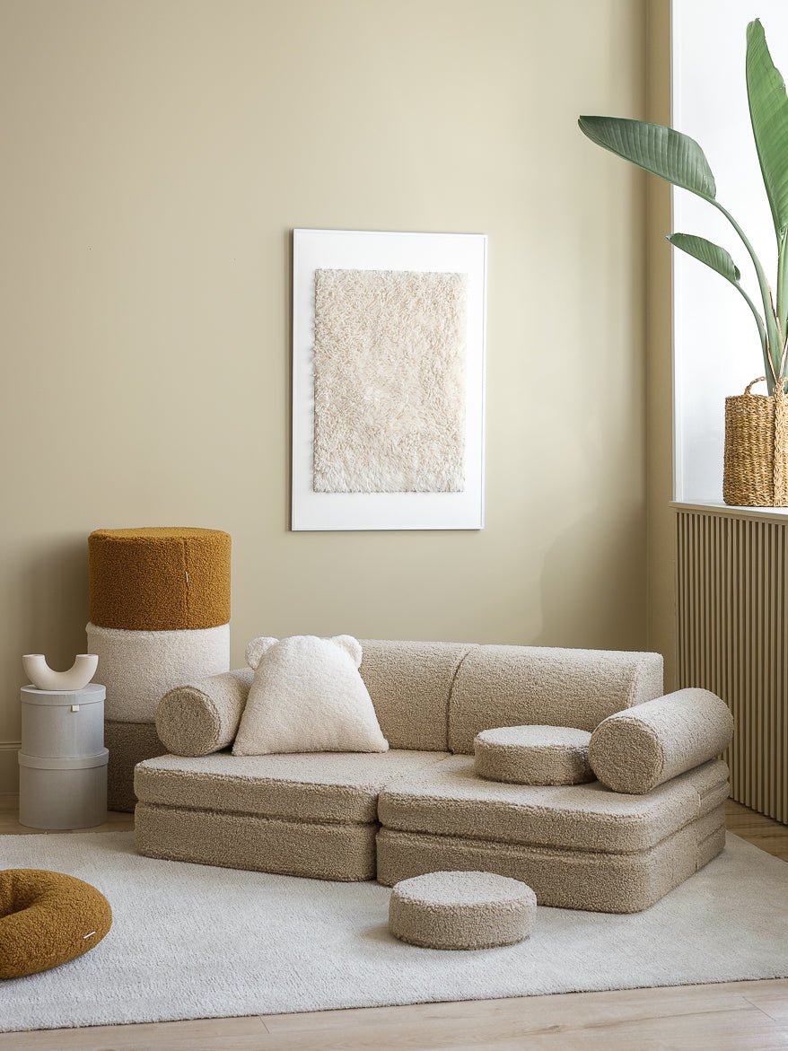 Wigiwama Settee Barnsoffa, Biscuit - Azalea Home