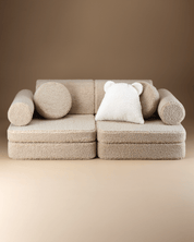 Wigiwama Settee Barnsoffa, Biscuit - Azalea Home