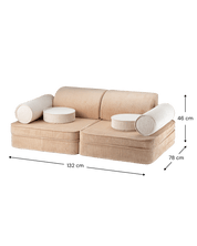 Wigiwama Settee Barnsoffa, Brown Sugar - Azalea Home