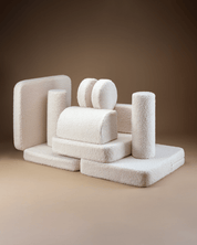 Wigiwama Settee Barnsoffa, Cream White - Azalea Home