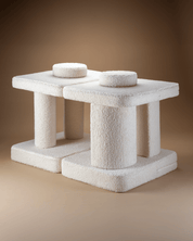 Wigiwama Settee Barnsoffa, Cream White - Azalea Home