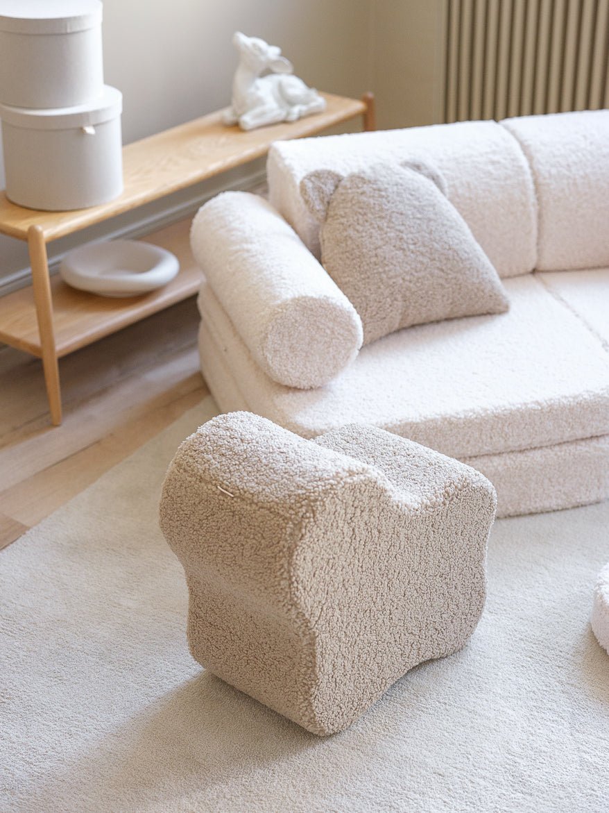 Wigiwama Settee Barnsoffa, Cream White - Azalea Home