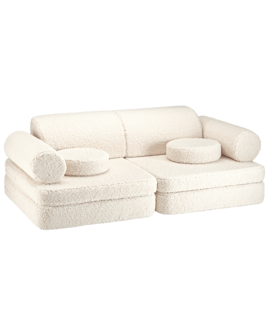 Wigiwama Settee Barnsoffa, Cream White - Azalea Home
