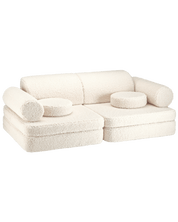 Wigiwama Settee Barnsoffa, Cream White - Azalea Home