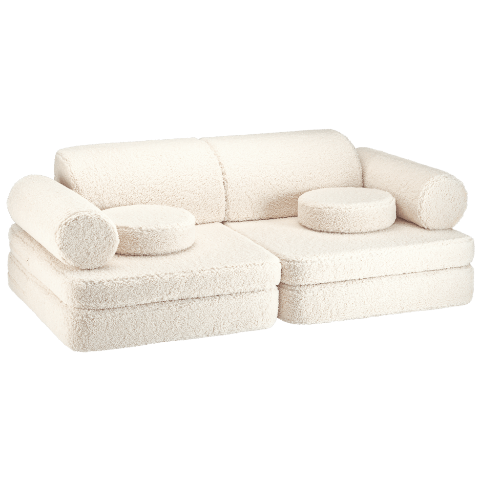 Wigiwama Settee Barnsoffa, Cream White - Azalea Home