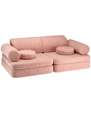Wigiwama Settee Barnsoffa, Guava Pink - Azalea Home