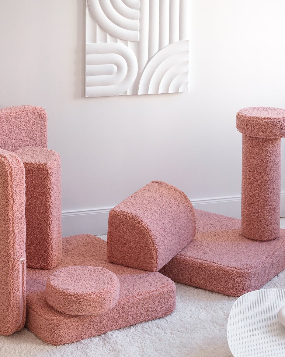 Wigiwama Settee Barnsoffa, Guava Pink - Azalea Home