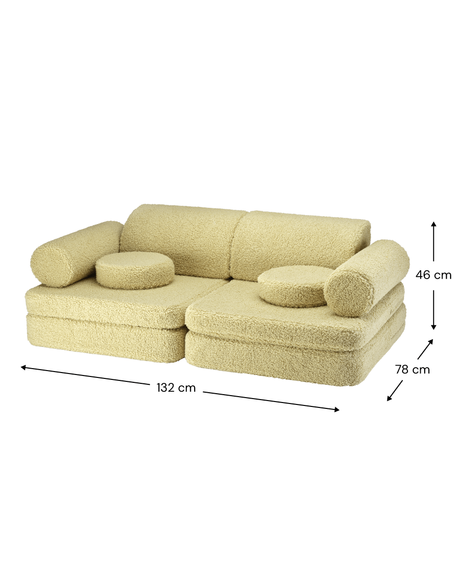 Wigiwama Settee Barnsoffa, Matcha - Azalea Home