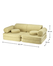 Wigiwama Settee Barnsoffa, Matcha - Azalea Home
