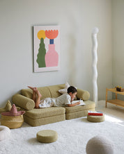 Wigiwama Settee Barnsoffa, Matcha - Azalea Home