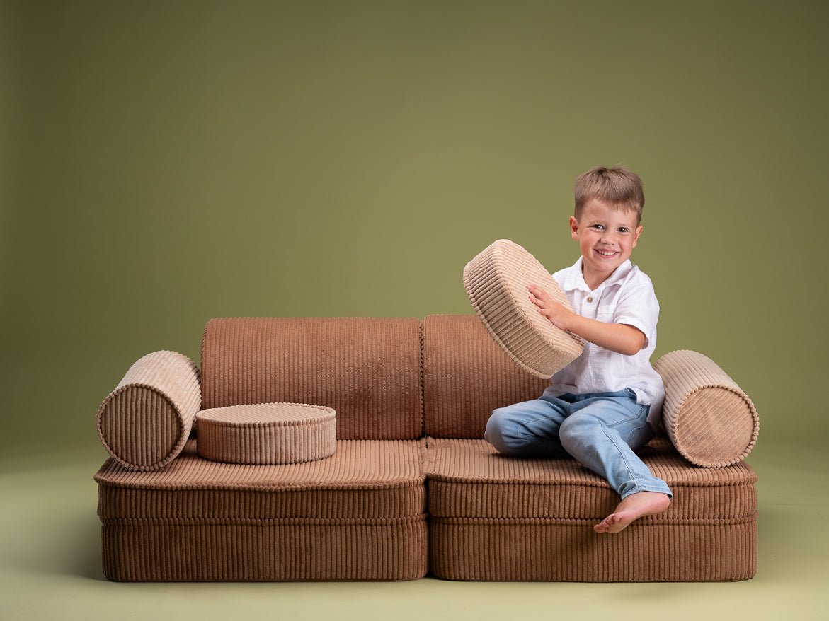 Wigiwama Settee Barnsoffa, Toffee - Azalea Home