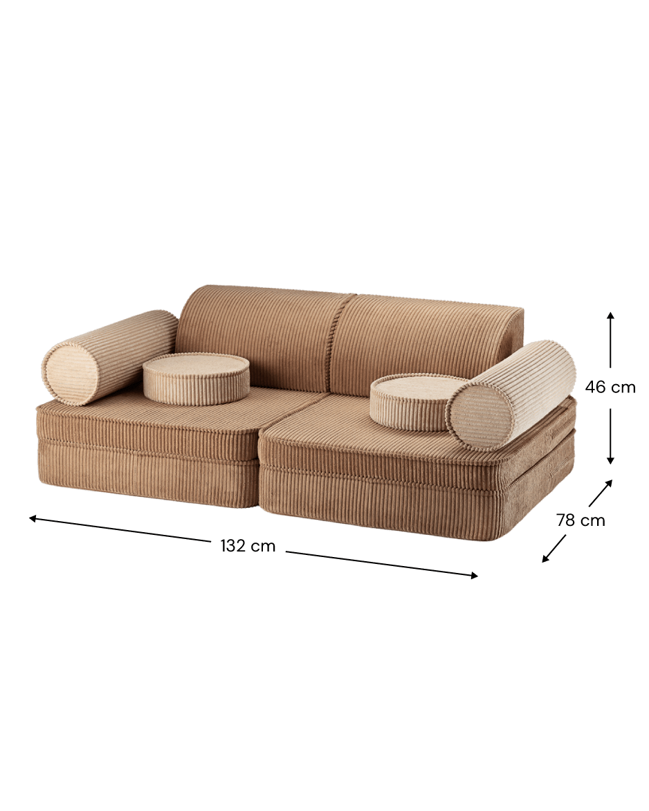 Wigiwama Settee Barnsoffa, Toffee - Azalea Home