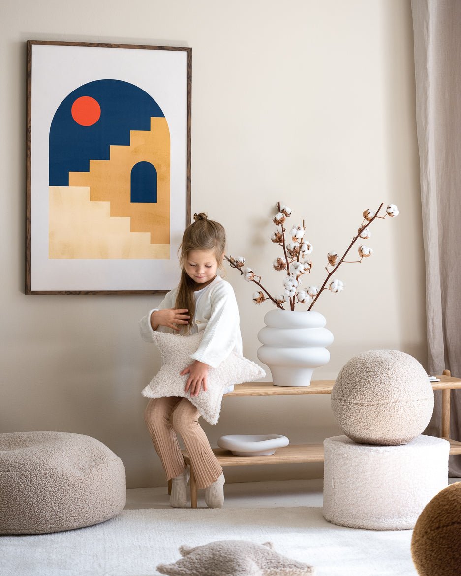 Wigiwama Sittpuff, Cream White - Azalea Home