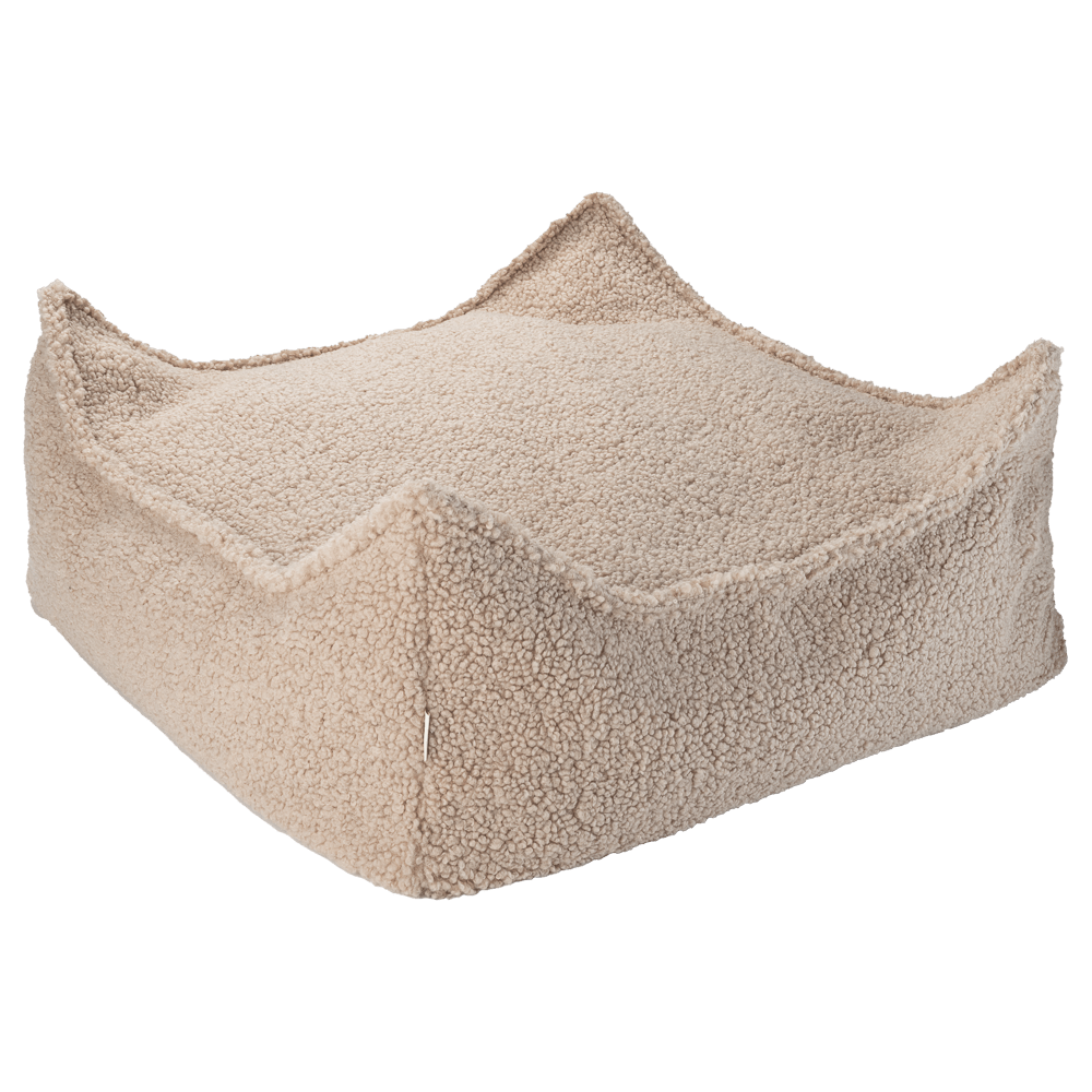 Wigiwama Square Barnpuff, Biscuit - Azalea Home