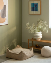 Wigiwama Square Barnpuff, Biscuit - Azalea Home