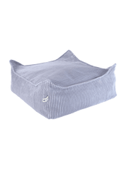 Wigiwama Square Barnpuff, Blueberry Blue - Azalea Home