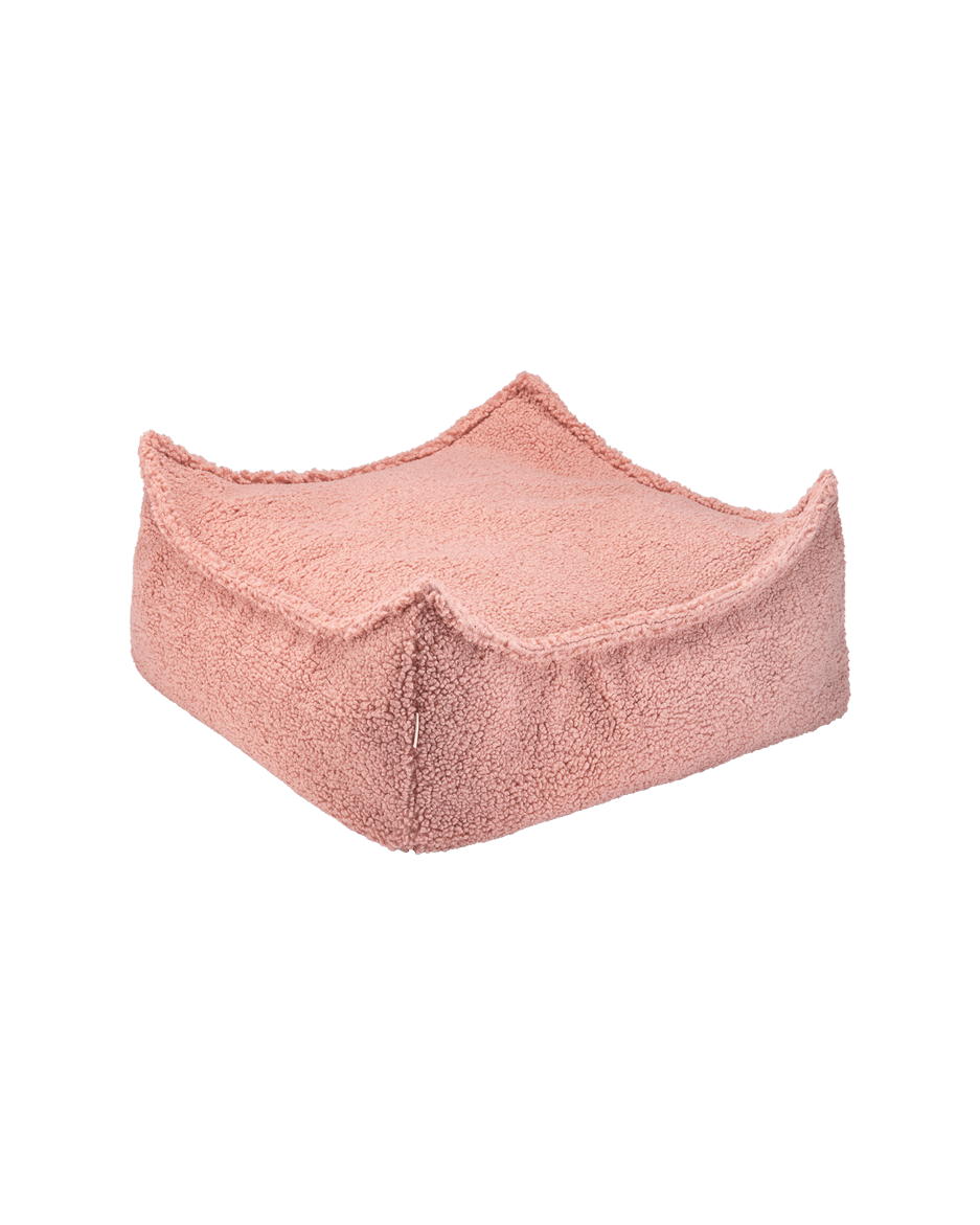 Wigiwama Square Barnpuff, Guava Pink - Azalea Home