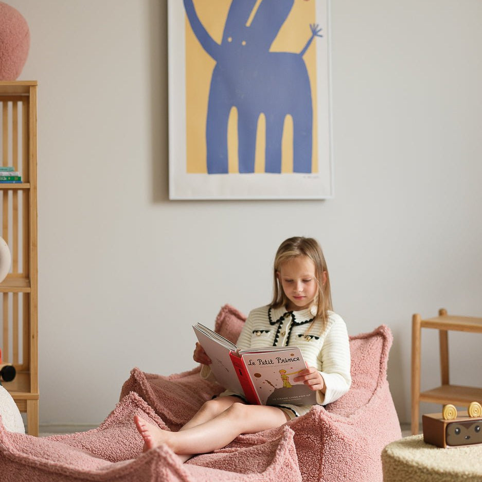 Wigiwama Square Barnpuff, Guava Pink - Azalea Home