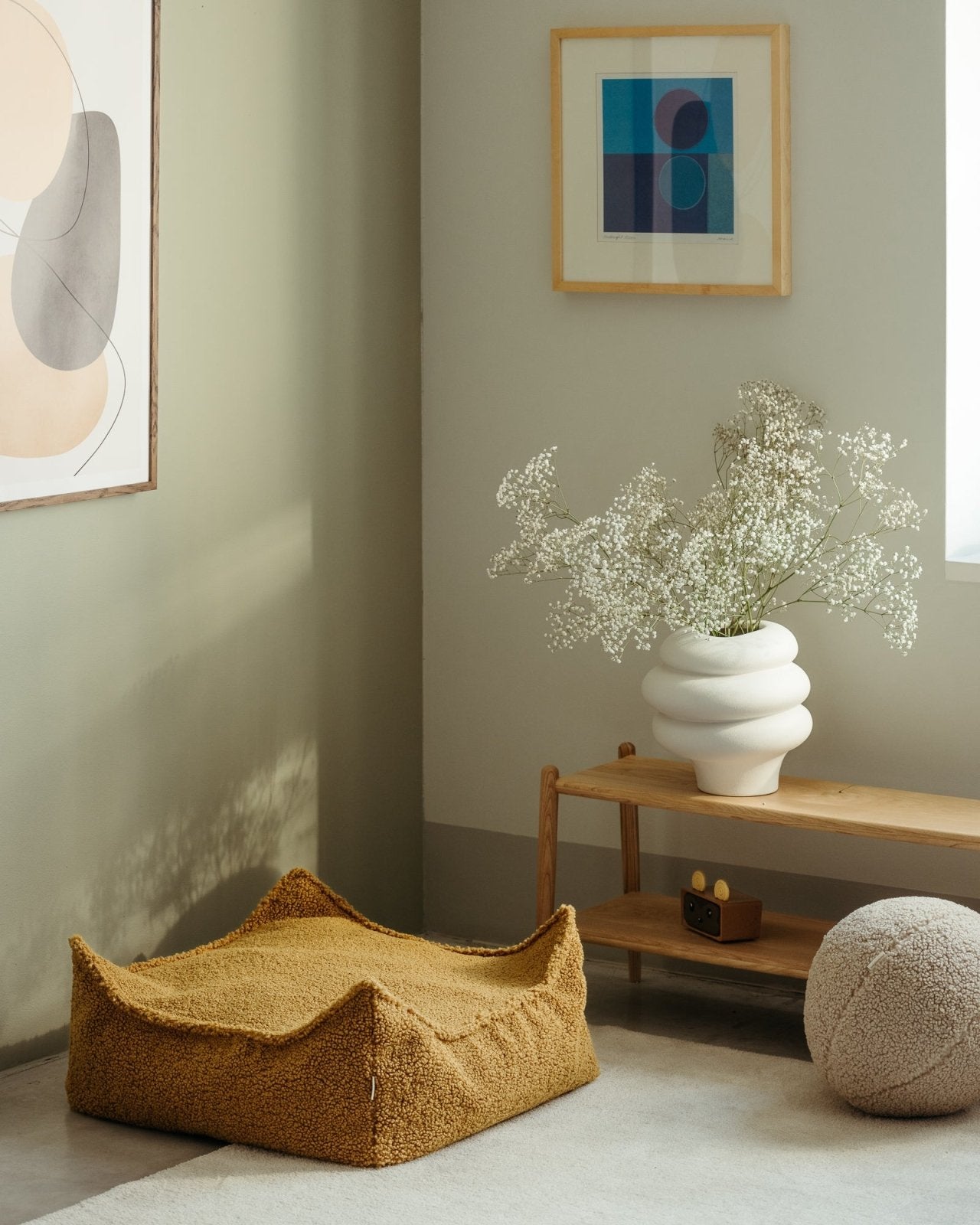 Wigiwama Square Barnpuff, Maple - Azalea Home