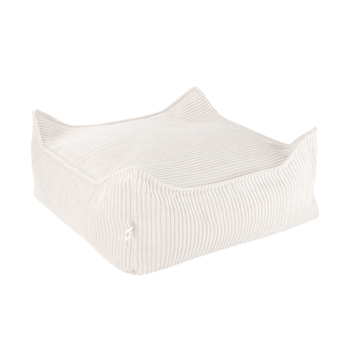 Wigiwama Square Barnpuff, Marshmallow - Azalea Home