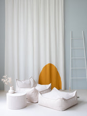 Wigiwama Square Barnpuff, Marshmallow - Azalea Home