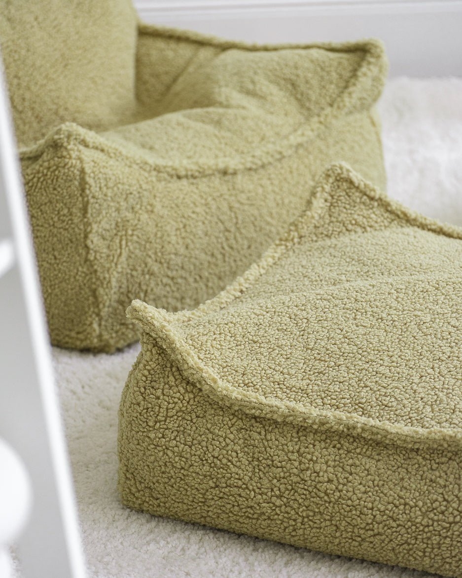 Wigiwama Square Barnpuff, Matcha - Azalea Home