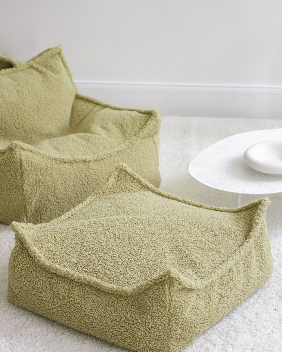Wigiwama Square Barnpuff, Matcha - Azalea Home