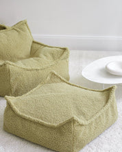 Wigiwama Square Barnpuff, Matcha - Azalea Home