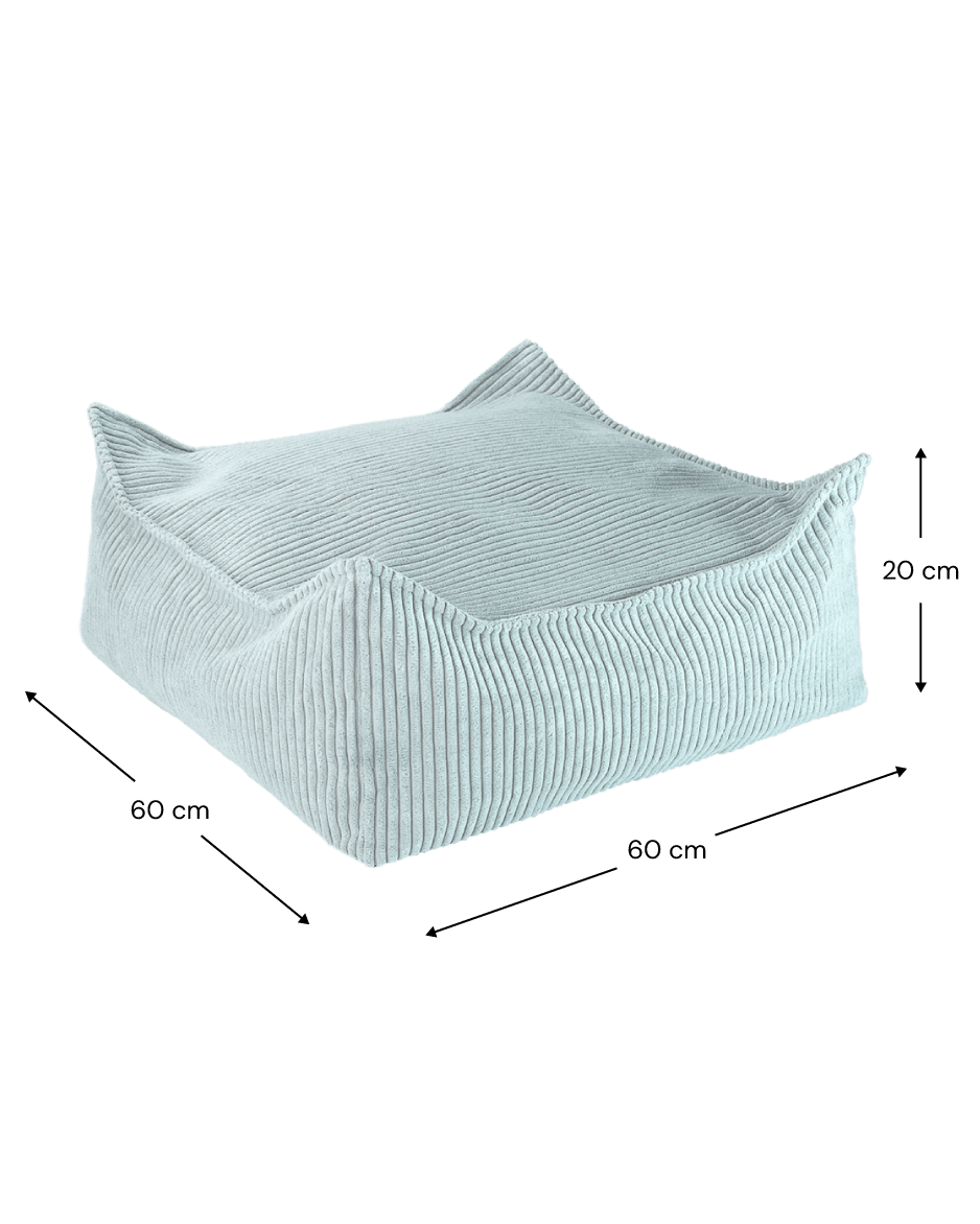 Wigiwama Square Barnpuff, Peppermint Green - Azalea Home