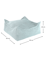 Wigiwama Square Barnpuff, Peppermint Green - Azalea Home