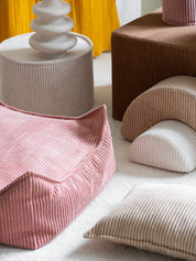 Wigiwama Square Barnpuff, Pink Mousse - Azalea Home