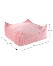 Wigiwama Square Barnpuff, Pink Mousse - Azalea Home