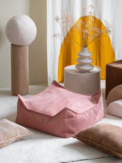 Wigiwama Square Barnpuff, Pink Mousse - Azalea Home
