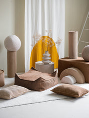 Wigiwama Square Barnpuff, Toffee - Azalea Home