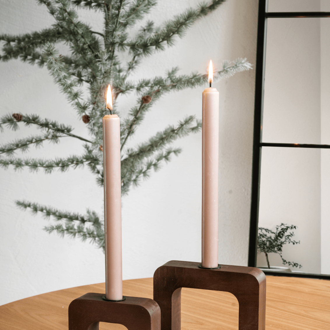 Zelected by Houze Bellow Ljusstake 2 - Pack, Brun - Azalea Home